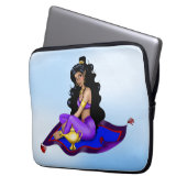 Genie Magic Carpet Lampe Blauer Himmel Laptopschutzhülle (Vorderseite Links)