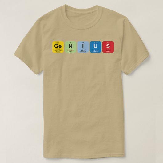 Genie mit periodischer Tabelle von Memories T-Shirt (Design vorne)