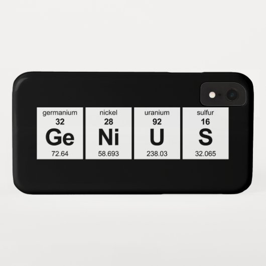 Genie-Periodensystem Case-Mate iPhone Hülle (Rückseite (Horizontal))