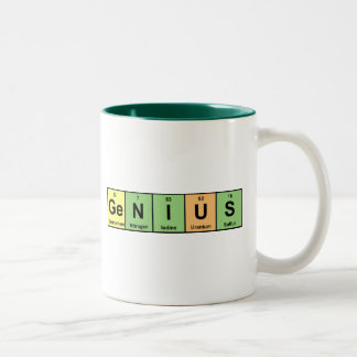 Genie - Periodensystem der Element-Produkte Zweifarbige Tasse