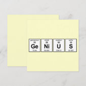 Genie-Periodensystem Einladung (Vorne/Hinten)