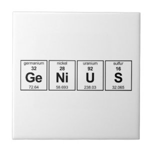 Genie-Periodensystem Fliese