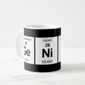 Genie-Periodensystem Kaffeetasse (Vorderseite Links)