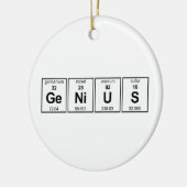 Genie-Periodensystem Keramik Ornament (Links)