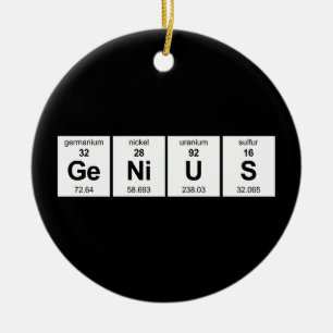 Genie-Periodensystem Keramikornament