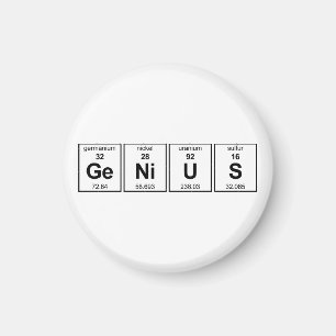 Genie-Periodensystem Magnet