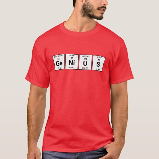 Genie-Periodensystem T-Shirt (Vorderseite)