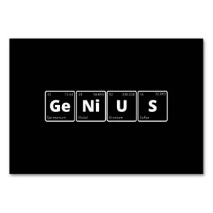 Genie - Periodische Tabelle Tischnummer