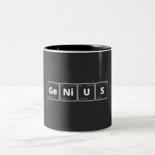 Genie - Periodische Tabelle Zweifarbige Tasse