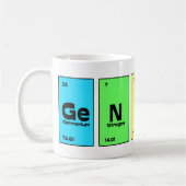 Genie-periodische Tabellen-Tasse Kaffeetasse (Links)