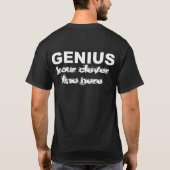 GENIE Personlized Männer oder wmn schwarzes T-Shirt (Rückseite)