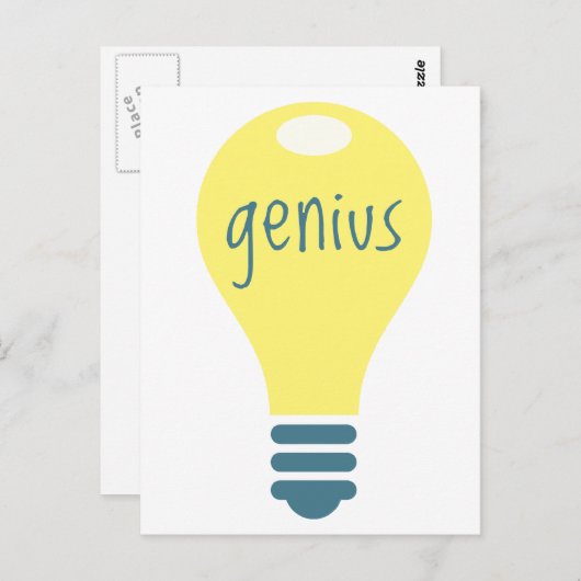 Genie Postkarte (Vorne/Hinten)