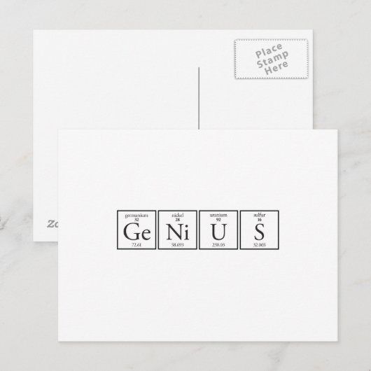 Genie Postkarte (Vorne/Hinten)