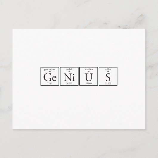 Genie Postkarte (Vorderseite)