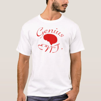 Genie-Unterhaltungs-Rotlogo T-Shirt
