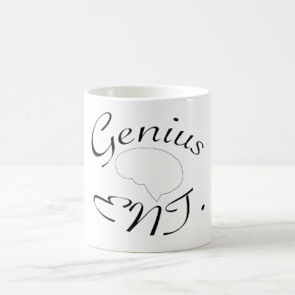 Genie-Unterhaltungs-schwarze/weiße Tasse