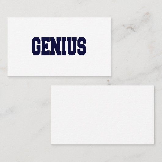 Genie Visitenkarte (Vorne/Hinten)