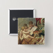 Genie, welches die Künste, 1761 unterrichtet Button (Vorne & Hinten)