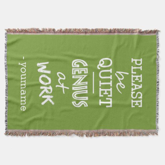 Genie Wurfsdecke der Arbeit an der Decke (Vorderseite)