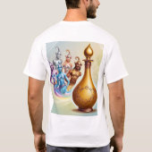 Genies entfesselt: Magie aus der Flasche T-Shirt (Rückseite)