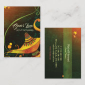 Genie's Lamp Chic Fantasy Visitenkarte (Vorne/Hinten)