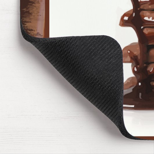 Genieselte Schokolade Mousepad (Ecke)