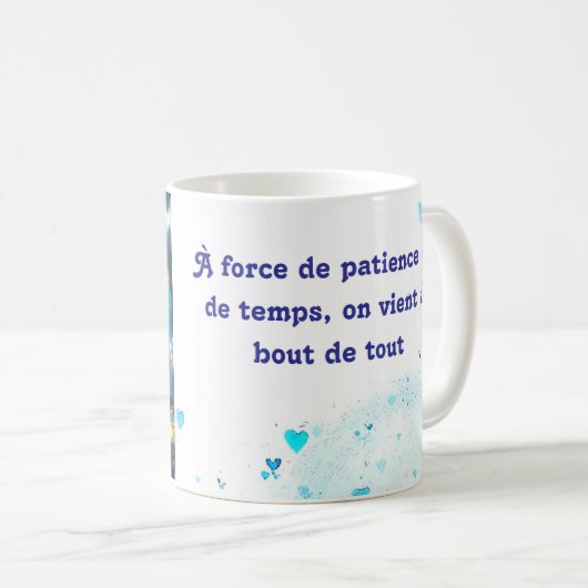 Genieß den Augenblick, wunderschöne Tasse (VorderseiteRechts)