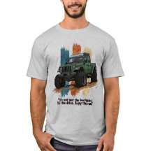 "Genieß die Straße" Vintage Off-Road Jeep-Abenteue