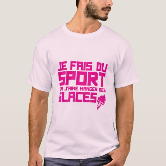 Genieß Humorsport-Eisessen T-Shirt (Vorderseite)