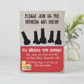 Genießbare Bier und Brauerei Einladung zum Geburts (Stehend Vorderseite)