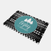 Genieße Das Abenteuer Boho Fußmatte (Schrägansicht)