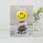 Genieße das Leben! Einladung (Stehend Vorderseite)