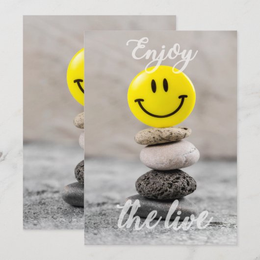 Genieße das Leben! Einladung (Vorne/Hinten)