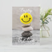 Genieße das Leben! Feiertagskarte (Stehend Vorderseite)