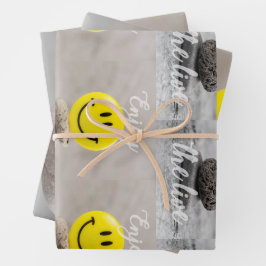 Genieße das Leben! Geschenkpapier Set