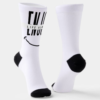 Genieße das Leben immer Socken