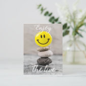 Genieße das Leben! Postkarte (Stehend Vorderseite)