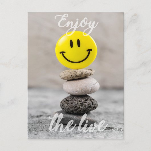 Genieße das Leben! Postkarte (Vorderseite)