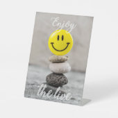 Genieße das Leben! Sockelschild (Vorderseite)