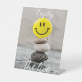 Genieße das Leben! Sockelschild (Vorderseite)