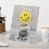 Genieße das Leben! Sockelschild (In SItu)