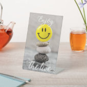 Genieße das Leben! Sockelschild (In SItu)