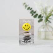 Genieße das Leben! Visitenkarte (Stehend Vorderseite)