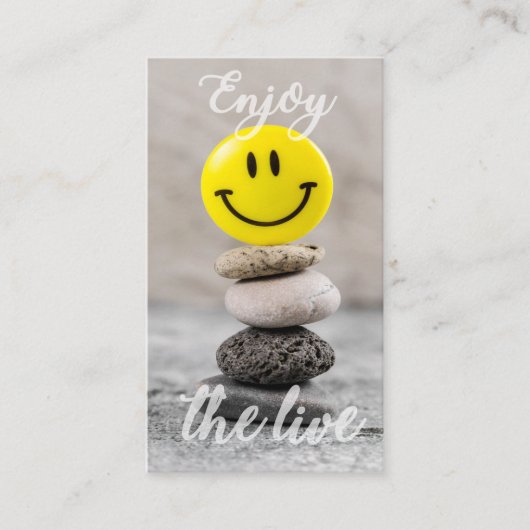Genieße das Leben! Visitenkarte (Vorderseite)