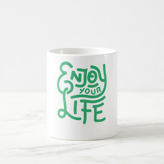 Genieße dein Leben Kaffeetasse (Mittel)