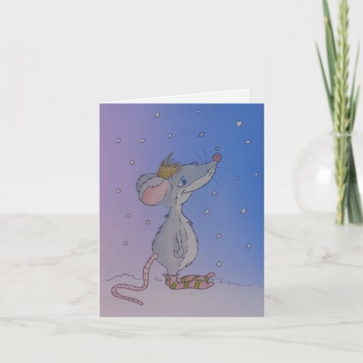 Genieße den Moment Feiertagskarte (Vorderseite)