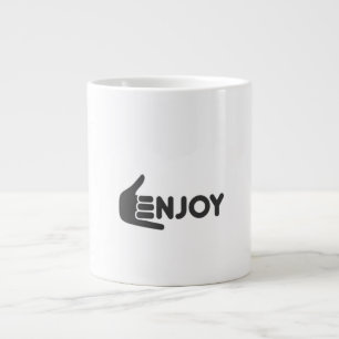Genieße den Moment • Reine Freude • Genieße jeden Jumbo-Tasse