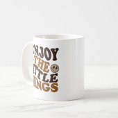 Genieße die kleinen Dinge Kaffeetasse (Vorderseite Links)