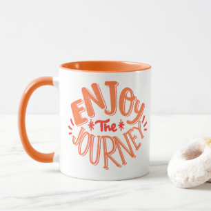 Genieße die Reise - Retro-Motivationsbecher Tasse