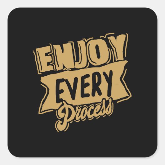 GENIESSEN 51 QUADRATISCHER AUFKLEBER (Vorderseite)